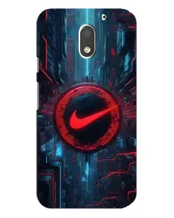 Чехол для Motorola MOTO E3 с картинкой «Техногенный стиль Nike»