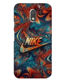Чехол для Motorola MOTO E3 с картинкой «Nike в абстракции»