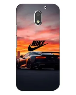 Чехол для Motorola MOTO E3 с картинкой «Nike и суперкар»