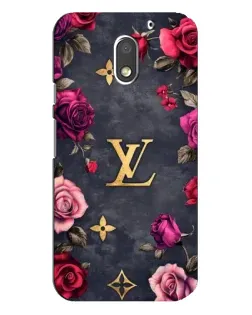 Чехол для Motorola MOTO E3 с картинкой «Цветочный Louis Vuitton»