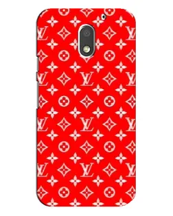 Чехол для Motorola MOTO E3 с картинкой «Яркий паттерн LV»