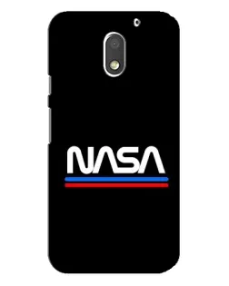 Чехол для Motorola MOTO E3 с картинкой «NASA — классика Red Blue»