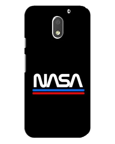 Чехол для Motorola MOTO E3 с картинкой «NASA — классика Red Blue»