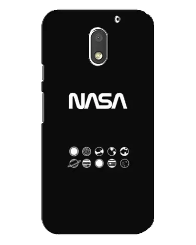 Чехол для Motorola MOTO E3 с картинкой «NASA — технический принт»