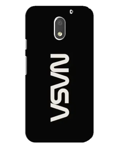 Чехол для Motorola MOTO E3 с картинкой «NASA — вертикальный логотип»