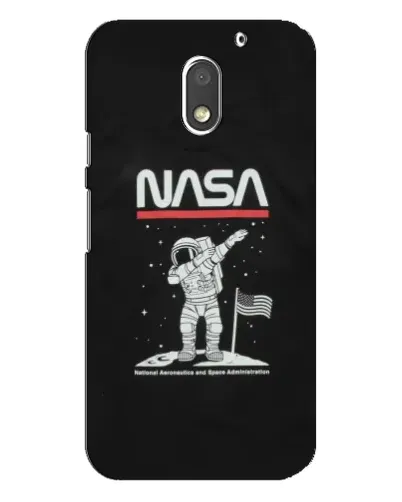 Чехол для Motorola MOTO E3 с картинкой «NASA — шагаем по Луне»