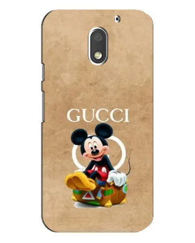 Чехол для Motorola MOTO E3 с картинкой «Микки Маус Gucci — крафт»