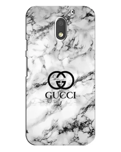 Чехол для Motorola MOTO E3 с картинкой «Gucci — мраморный шик»