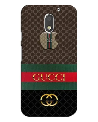 Чехол для Motorola MOTO E3 с картинкой «Gucci — брендированный десерт»