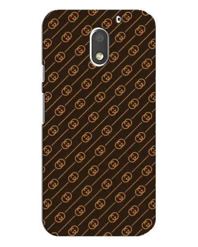Чехол для Motorola MOTO E3 с картинкой «Gucci — золотые диагонали»