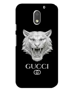Чехол для Motorola MOTO E3 с картинкой «Gucci — серебряный лев» Чехол для Motorola MOTO E3 с картинкой «Gucci — серебряный лев»