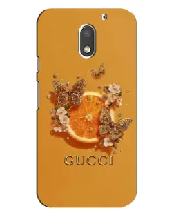 Чехол для Motorola MOTO E3 с картинкой «Gucci — золотые бабочки» Чехол для Motorola MOTO E3 с картинкой «Gucci — золотые бабочки»