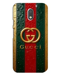 Чехол для Motorola MOTO E3 с картинкой «Gucci — фирменная полоса и золото» Чехол для Motorola MOTO E3 с картинкой «Gucci — фирменная полоса и золото»