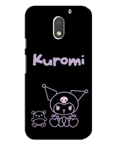 Чехол для Motorola MOTO E3 с картинкой «Kuromi — черный минимализм» Чехол для Motorola MOTO E3 с картинкой «Kuromi — черный минимализм»