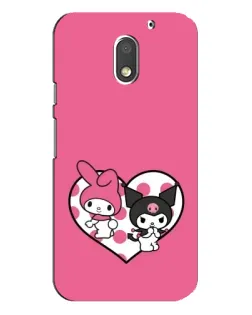 Чохол для Motorola MOTO E3 з картинкою «Kuromi та My Melody» Чохол для Motorola MOTO E3 з картинкою «Kuromi та My Melody»
