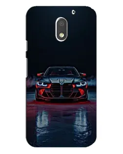Чехол для Motorola MOTO E3 с картинкой «BMW на мокрой дороге»