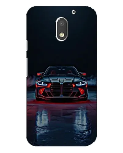 Чехол для Motorola MOTO E3 с картинкой «BMW на мокрой дороге»