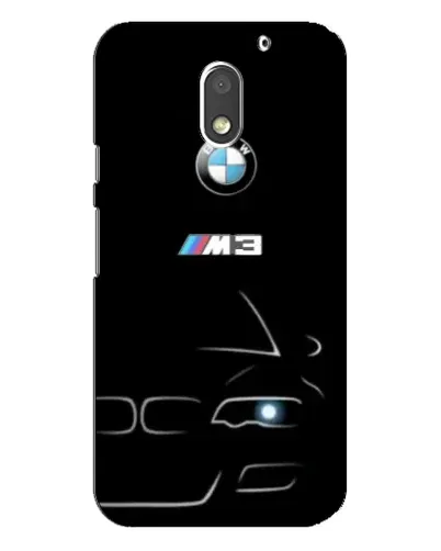 Чехол для Motorola MOTO E3 с картинкой «Минималистичный принт BMW M3»