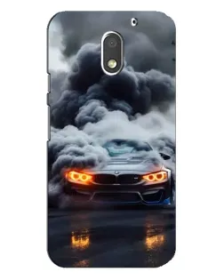 Чехол для Motorola MOTO E3 с картинкой «BMW в дыму»
