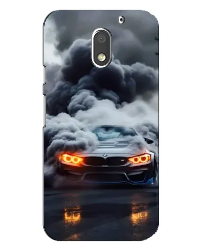Чехол для Motorola MOTO E3 с картинкой «BMW в дыму»