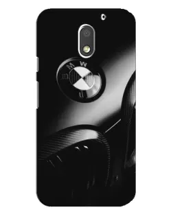Чехол для Motorola MOTO E3 с картинкой «Эмблема BMW — макро»