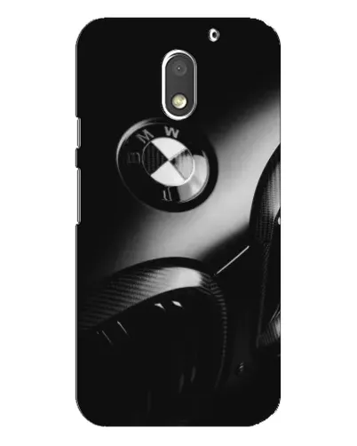 Чехол для Motorola MOTO E3 с картинкой «Эмблема BMW — макро»