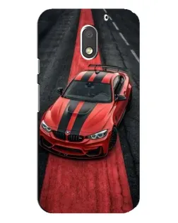 Чехол для Motorola MOTO E3 с картинкой «BMW на красной дорожке»