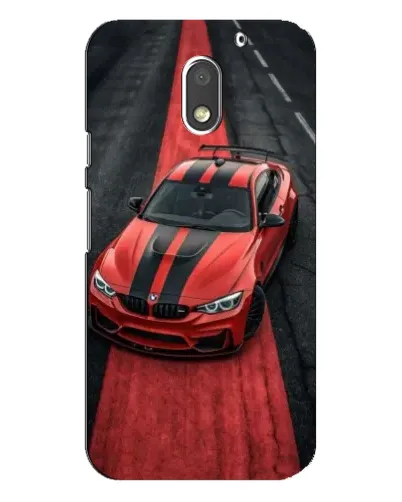 Чехол для Motorola MOTO E3 с картинкой «BMW на красной дорожке»