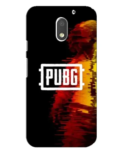Чехол для Motorola MOTO E3 с картинкой «Яркий логотип PUBG»
