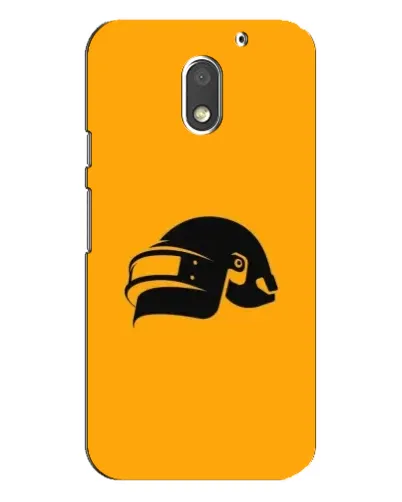 Чехол для Motorola MOTO E3 с картинкой «PUBG — золотой шлем»