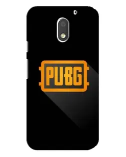 Чехол для Motorola MOTO E3 с картинкой «PUBG — рамка лого»