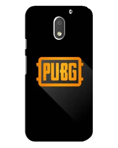 Чехол для Motorola MOTO E3 с картинкой «PUBG — рамка лого»