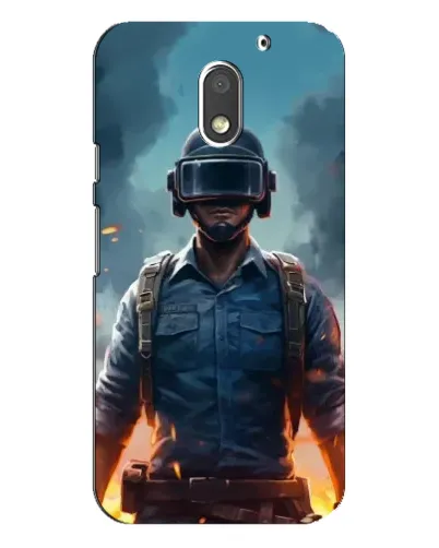 Чехол для Motorola MOTO E3 с картинкой «PUBG — реалистичный герой»