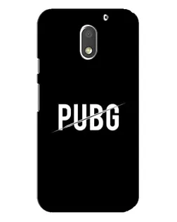 Чехол для Motorola MOTO E3 с картинкой «PUBG — белый логотип»