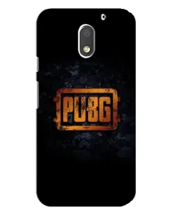 Чехол для Motorola MOTO E3 с картинкой «PUBG — золотой логотип»