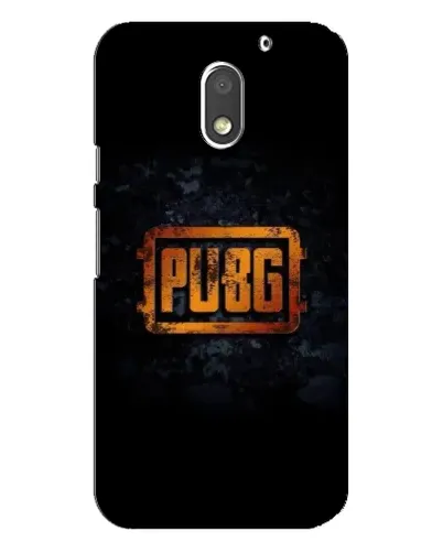 Чехол для Motorola MOTO E3 с картинкой «PUBG — золотой логотип»