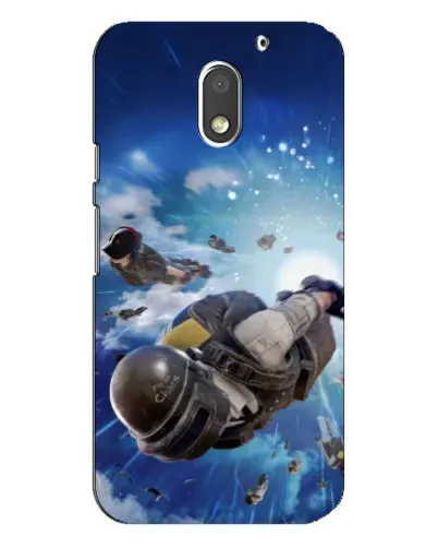 Чехол для Motorola MOTO E3 с картинкой «Десант PUBG — прыжок»