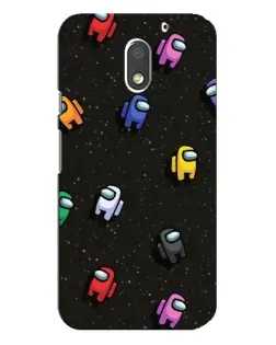 Чохол для Motorola MOTO E3 з картинкою «Космічний патерн Among Us»