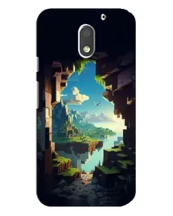 Чехол для Motorola MOTO E3 с картинкой «Вид из пещеры»