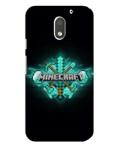 Чехол для Motorola MOTO E3 с картинкой «Minecraft Diamond лого»