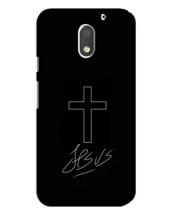 Чохол для Motorola MOTO E3 з картинкою «Графічний хрест Jesus»