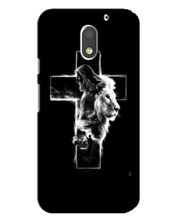 Чохол для Motorola MOTO E3 з картинкою «Сяючий хрест Jesus»