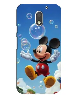 Чехол для Motorola MOTO E3 с картинкой «Mickey и мыльные пузыри»