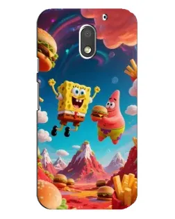 Чехол для Motorola MOTO E3 с картинкой «Космический фастфуд»
