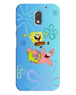 Чехол для Motorola MOTO E3 с картинкой «Спанч Боб и Патрик»