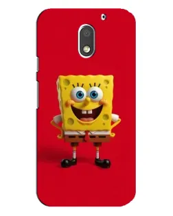 Чехол для Motorola MOTO E3 с картинкой «Спанч Боб на красном»