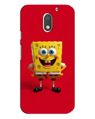 Чехол для Motorola MOTO E3 с картинкой «Спанч Боб на красном»