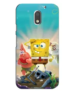 Чехол для Motorola MOTO E3 с картинкой «Спанч Боб победитель»
