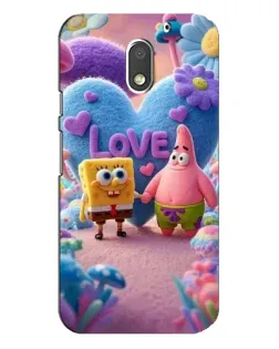 Чехол для Motorola MOTO E3 с картинкой «Губка Боб Патрик»