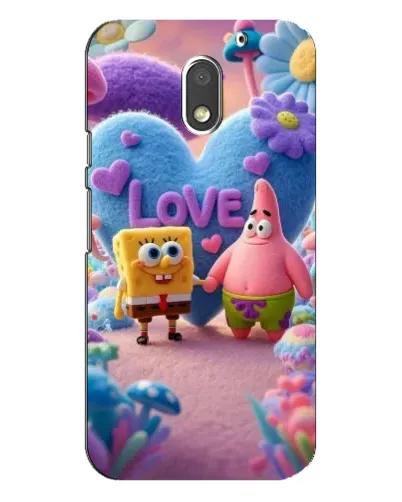 Чехол для Motorola MOTO E3 с картинкой «Губка Боб Патрик»